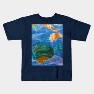 Vibrant abstract rocks Kids T-Shirt